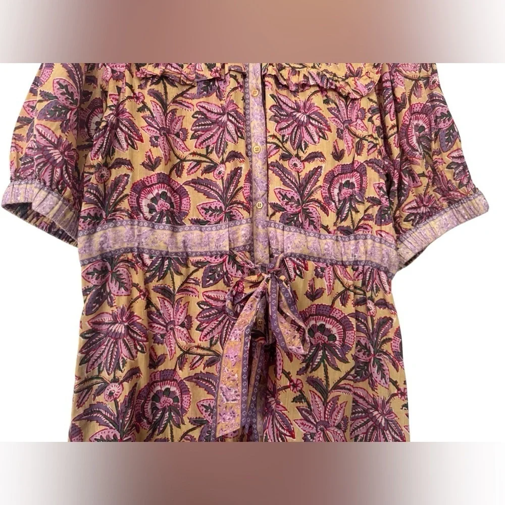 Lola Australia Pacific Boho Belted Midi Dress Size L - Picture 4 of 15